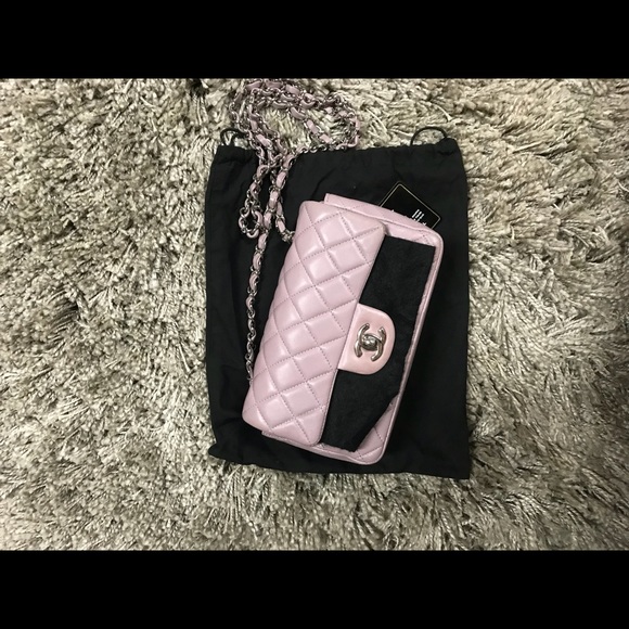 Chanel lavender pink rectangular mini flap bag - Picture 5 of 7